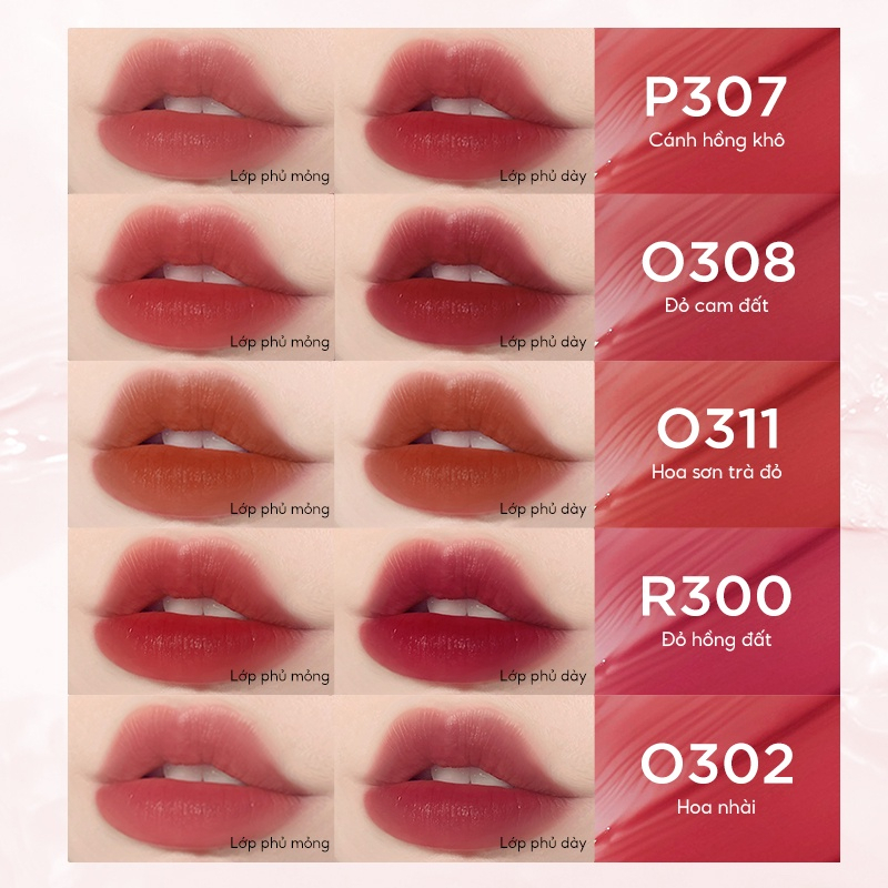 [Colorkey] Son Colorkey Soft Matte Water Tint hiệu ứng mờ lì, dạng lỏng không dính lâu thôi không thấm nước 1,8g