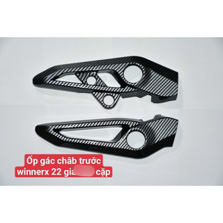 Ốp gác chân trước phủ cacbon xe winner x 2019 - 2022 trở lên giá 1 cặp
