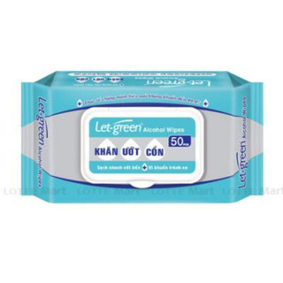 Combo 3 gói Khăn ướt cồn LetGreen 50 miếng