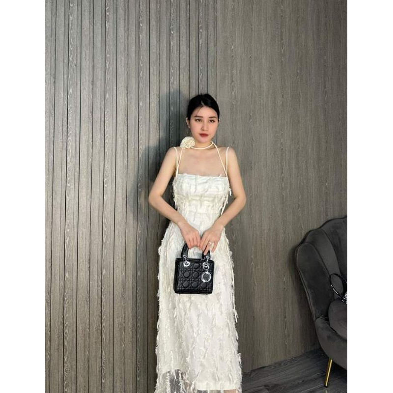 💋Váy 2s tua rua hoa cổ dáng dài❤️❤️