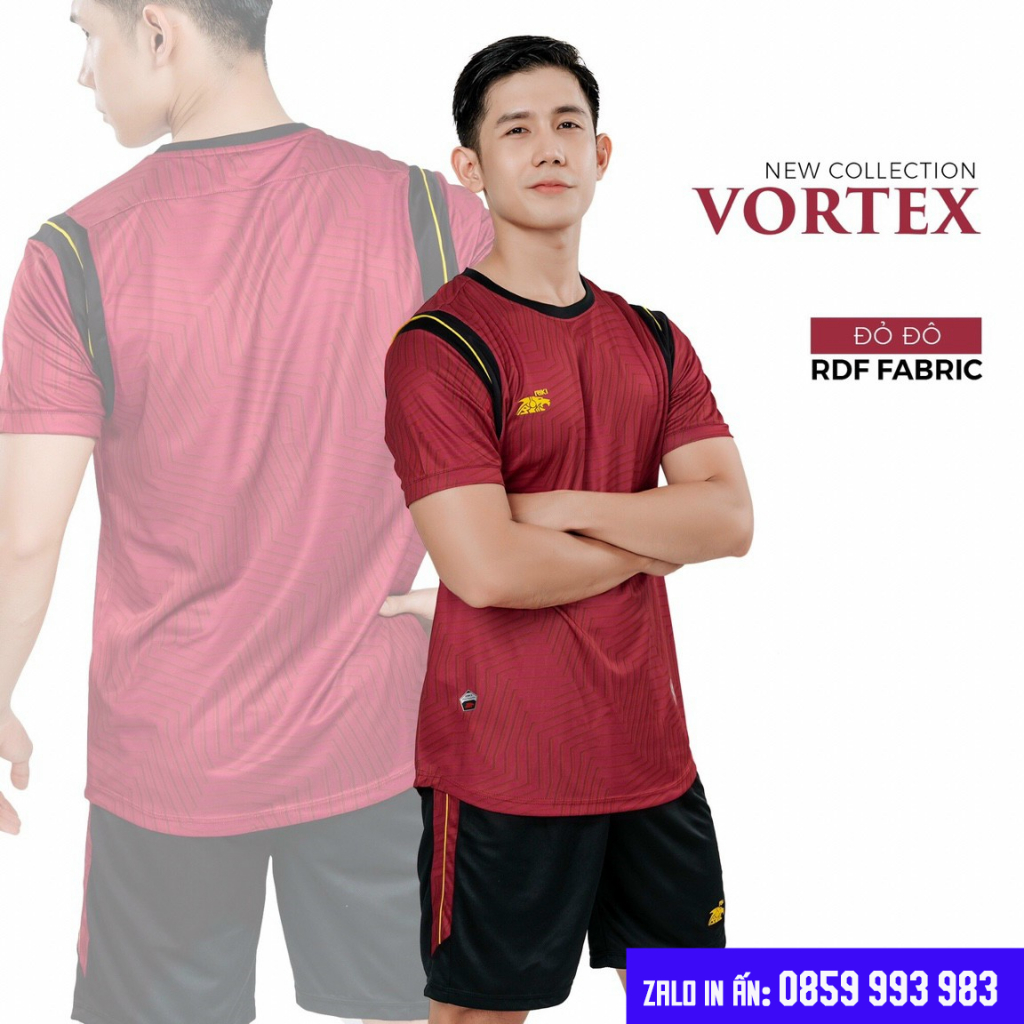 Bộ Quần Áo Bóng Đá Thiết Kế Riki Vortex - Chất Vải Mè, Siêu Bền, Siêu Mát, Nam Nữ Đều Mặc Đẹp