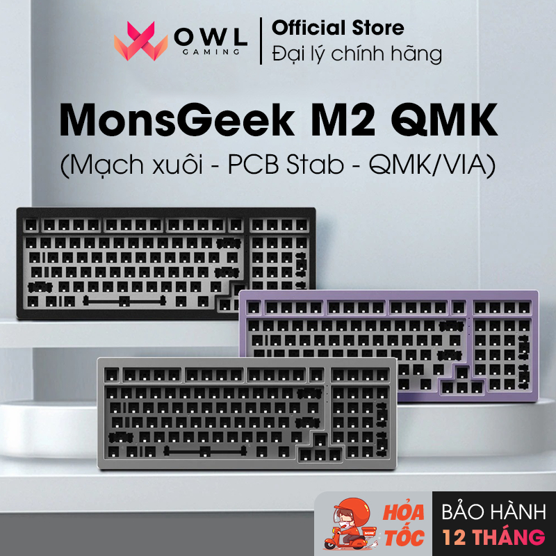 [Bản chính hãng] Kit bàn phím cơ MonsGeek M2 QMK (Mạch xuôi – QMK/VIA – PCB Stab)