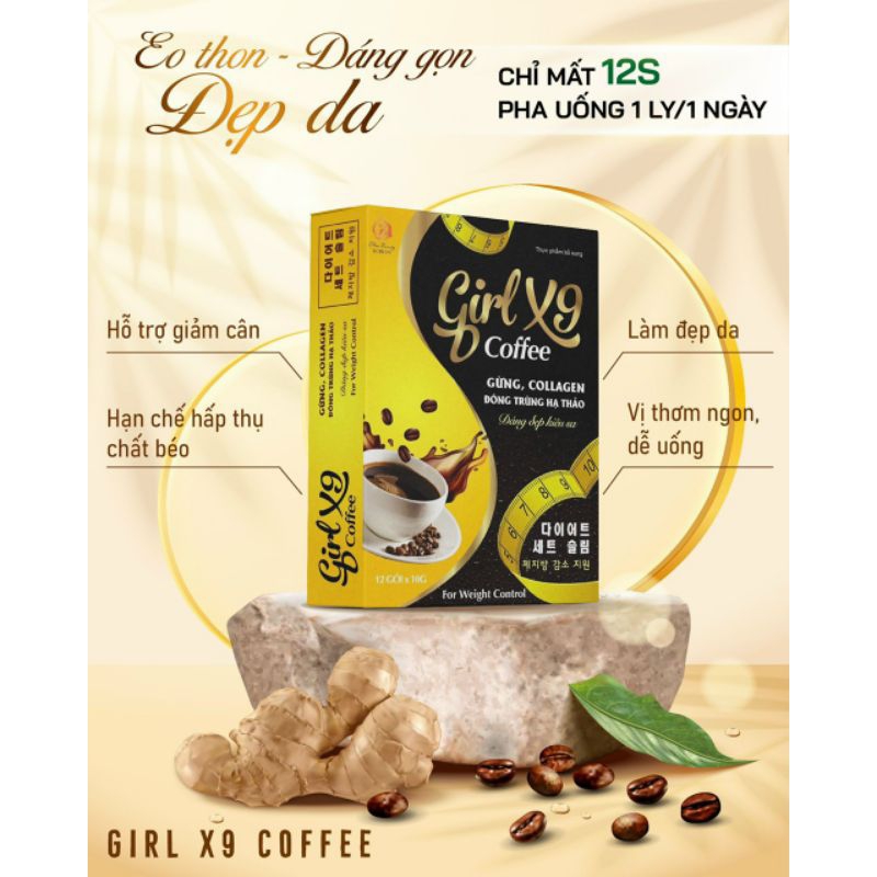 Cà phê girl x9 giảm cân đẹp da