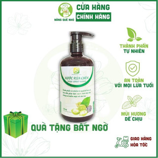 Nước Rửa Chén Hữu Cơ Chiết Xuất Bồ Hòn Và Tinh Dầu Thiên Nhiên The Moshav Farm Khử Mùi Tanh Không Hại Da Tay 500ml
