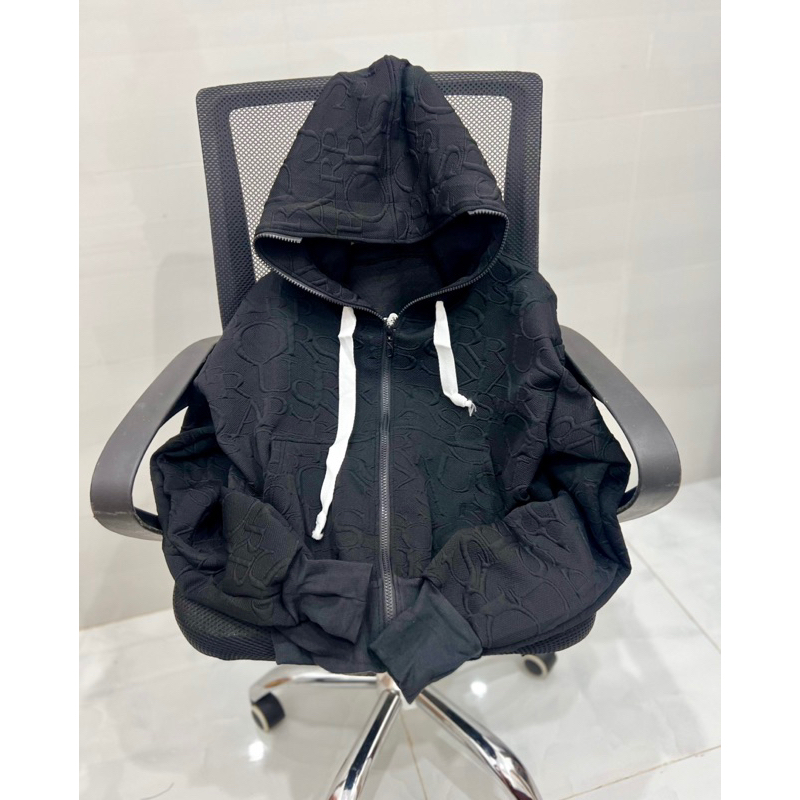 AK006_Áo Khoác Nữ Dáng Lửng Khoá Kéo Cao_Chất Nỉ Thun Cao Cấp Dập Vân Nổi Sang Trọng_Bo Tay Xỏ Ngón Chống Nắng Tiện Lợi