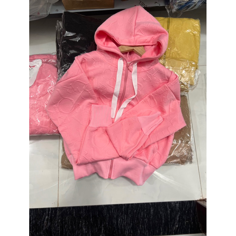 AK006_Áo Khoác Nữ Dáng Lửng Khoá Kéo Cao_Chất Nỉ Thun Cao Cấp Dập Vân Nổi Sang Trọng_Bo Tay Xỏ Ngón Chống Nắng Tiện Lợi