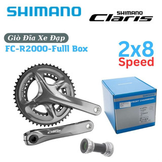 Đùi/Giò Đĩa Xe Đạp Shimano Claris FC- R2000 2x8 Tốc Độ 50-34T 170 Mm Chính Hãng Full Box Dành Cho Xe Road