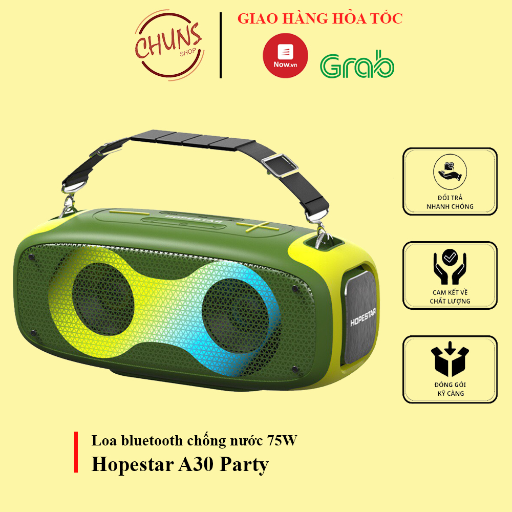Loa Bluetooth Hopestar A30 Party , Công Suất 70W,  Pin 8800mAh, Hàng Chính Hãng Chống Nước IPX5, Bảo hành 12 Tháng