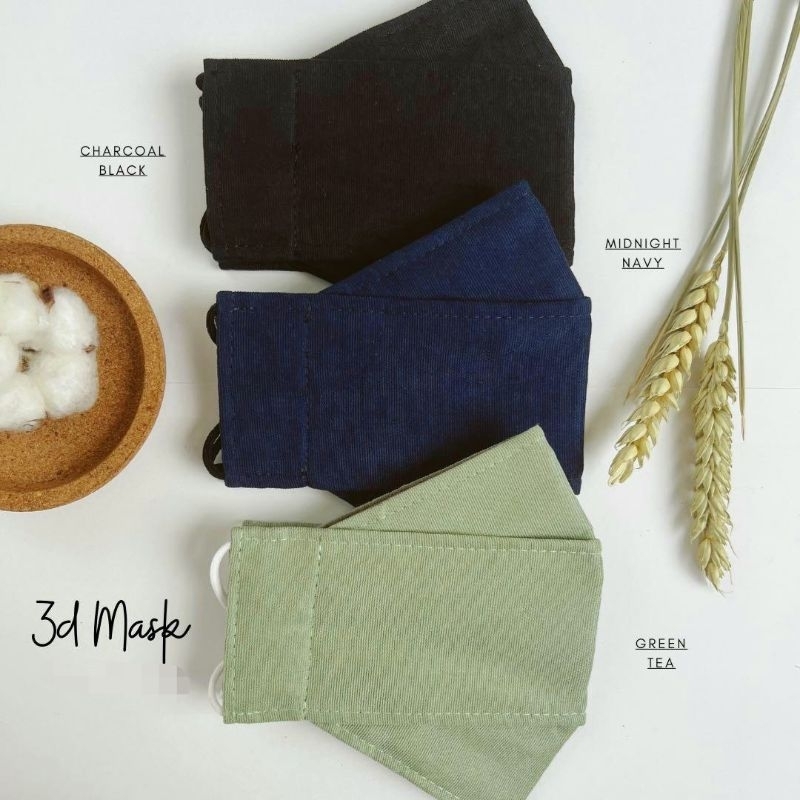 Khẩu trang 3D vải Linen