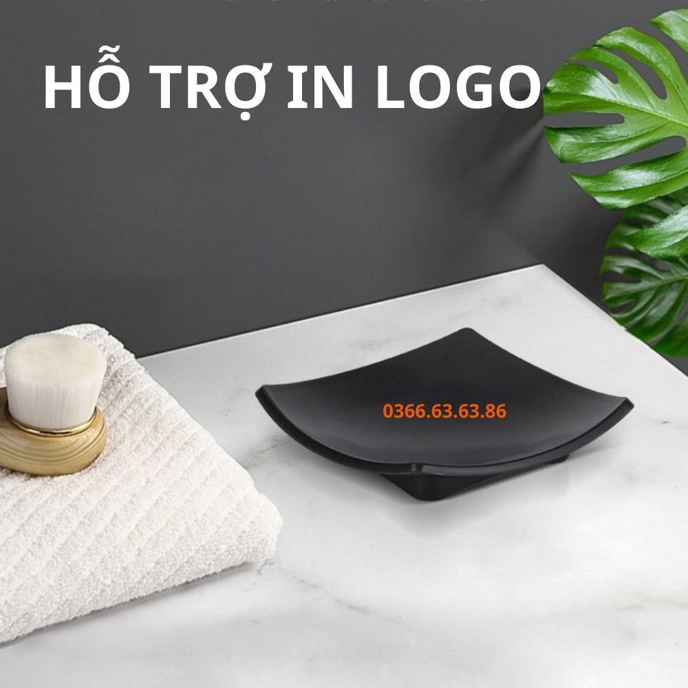 Khay đựng xà bông cho khách sạn homestay,resort, chất liệu nhựa ABS chống cháy. kích thước 9x9cm | BigBuy360 - bigbuy360.vn