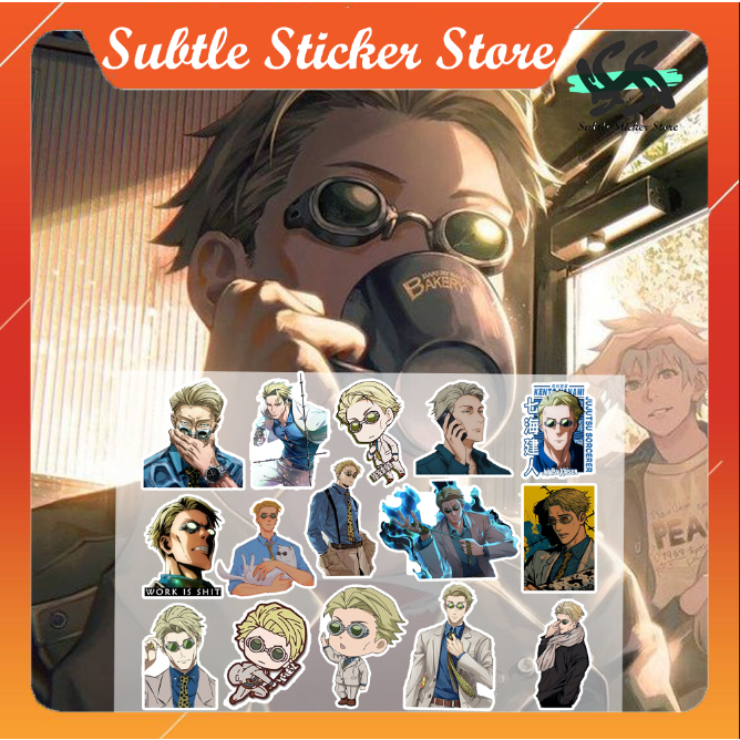 - Set 10/15 Sticker Kento Nanami / Nanami  anime Jujutsu Kaisen hình dán trang trí siêu đẹp