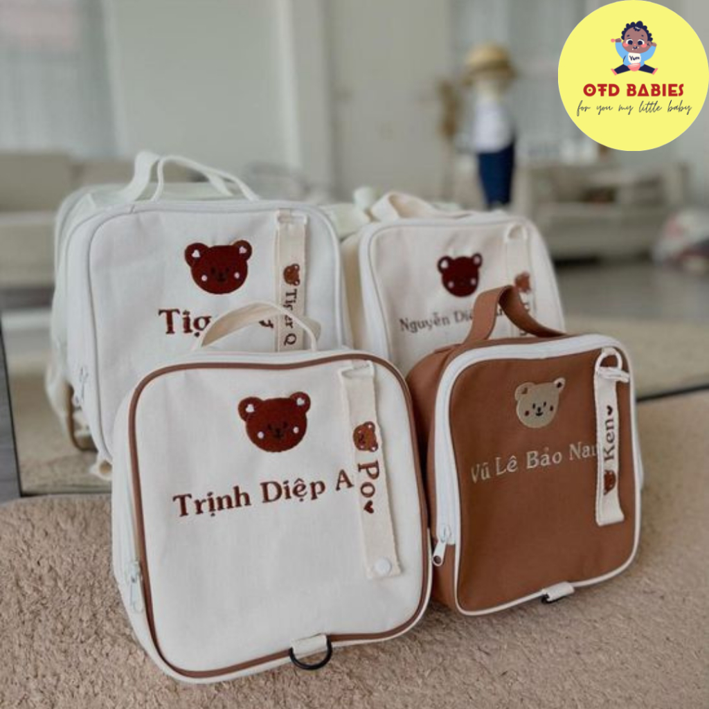 Balo thêu tên cho bé phong cách Hàn Quốc đi học mẫu giáo chống thất lạc