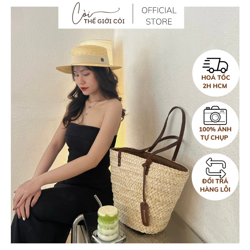 Nón cói cứng dây màu chữ M