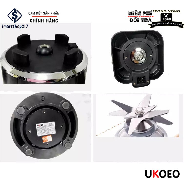 Máy Làm Sữa Hạt UKOEO PR5 Plus, Máy Làm Sữa Hạt UKOEO  - Nắp INOX- Bảo Hành 12 Tháng