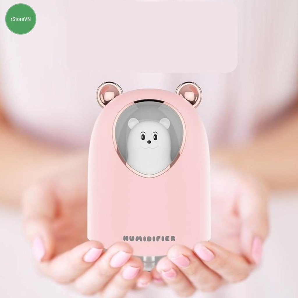 Máy phun sương mini, Máy Xông Tinh Dầu Mini Hình mèo, Làm sạch Không khí, Trang trí đẹp mắt Siêu Cute Hàng Công Ty