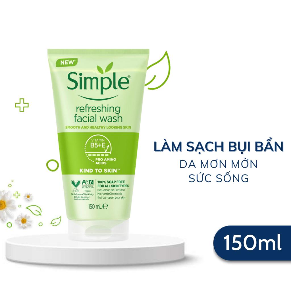 Simple Sữa Rửa Mặt Refreshing Facial Wash 150ml