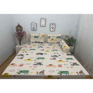 Ga chống thấm Minh Mẫn cotton thun lụa nano kháng khuẩn mịn mát