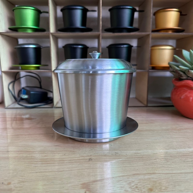 Phin pha cà phê chất liệu inox 304 cao cấp. Size 13,pha 200gr bột cafe/lần. Khắc logo theo yêu cầu.