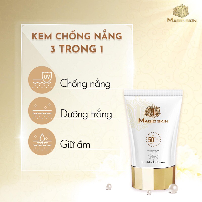 Kem chống nắng thảo dược hoang cung Magic skin