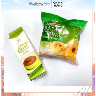 Combo Đế Bánh Tart Trứng và Kem Trứng Flan Sữa Dừa Lá Dứa