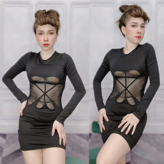 Đầm thun co giãn ôm dáng chuẩn mẫu