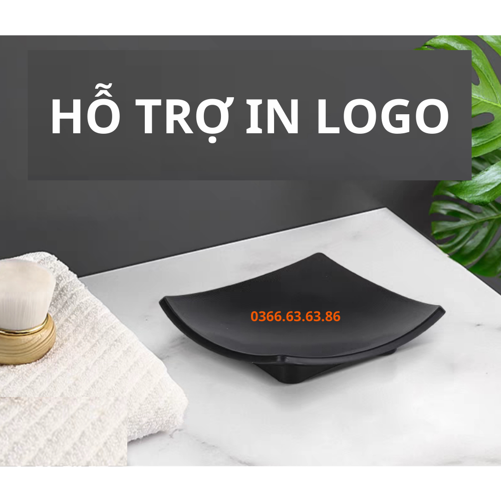 Khay đựng xà bông cho khách sạn homestay,resort, chất liệu nhựa ABS chống cháy. kích thước 9x9cm | BigBuy360 - bigbuy360.vn