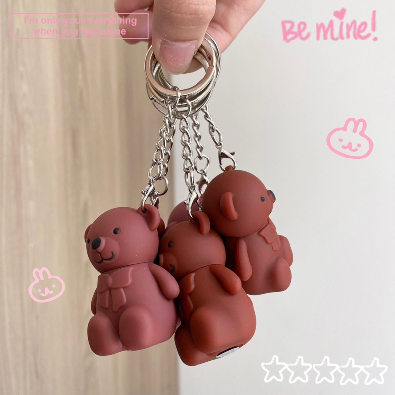 Son móc khóa gấu