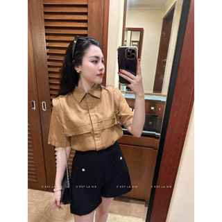 Áo sơmi lụa tằm C'est la vie
