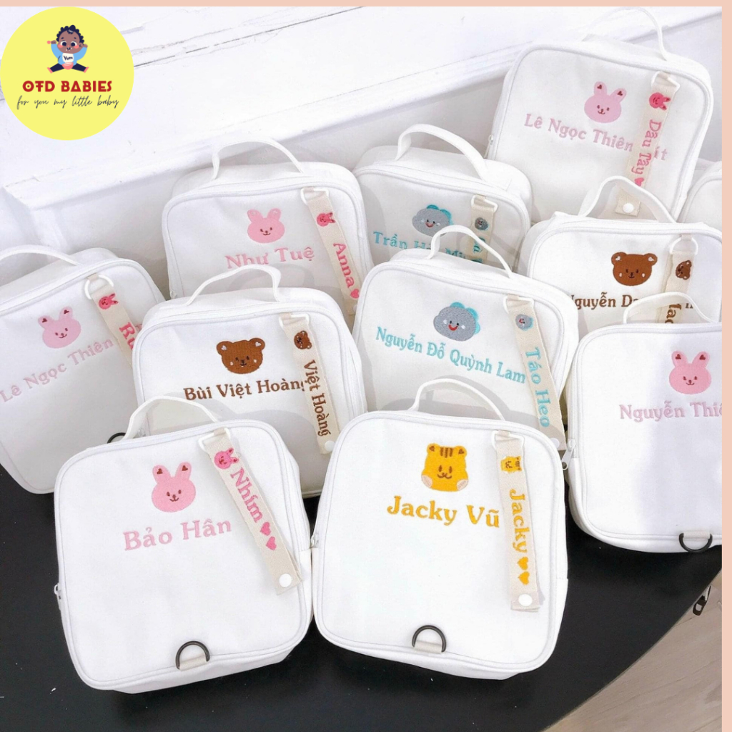 Balo thêu tên cho bé phong cách Hàn Quốc đi học mẫu giáo chống thất lạc