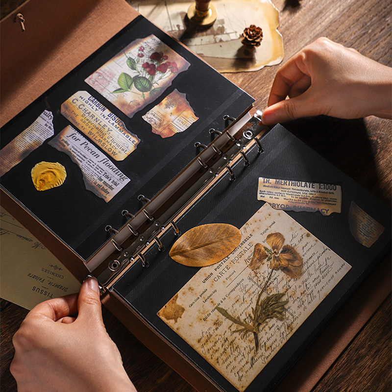 Album ảnh bìa da Vintage dán ảnh đa dạng kích thước 3x4, 4x6, 6x9, 9x12, 10x15