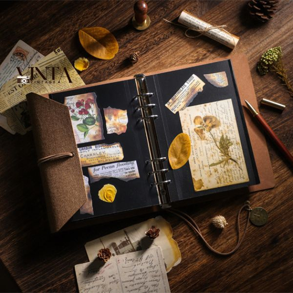 Album ảnh bìa da Vintage dán ảnh đa dạng kích thước 3x4, 4x6, 6x9, 9x12, 10x15