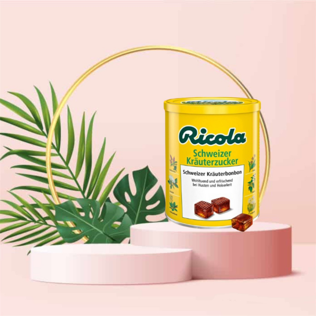Kẹo ngậm ho thảo mộc Ricola Original Herb 250gr Đức