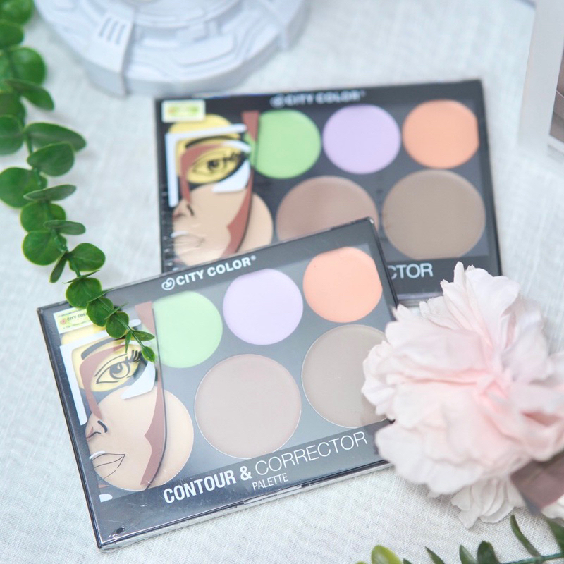 Bảng tạo khối + Che khuyết điểm City Color Contour and Correct Pro Cream Palette 7 ô