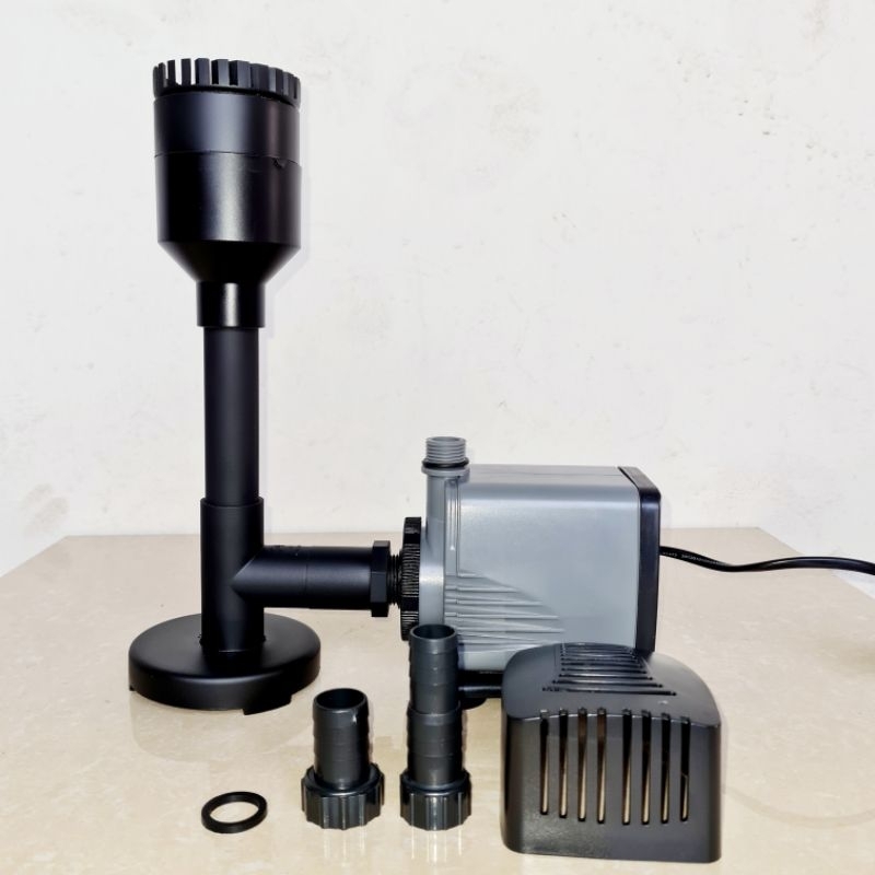 Combo bơm atman  + hút váng mặt + hút phân đáy kiểu đứng màu đen