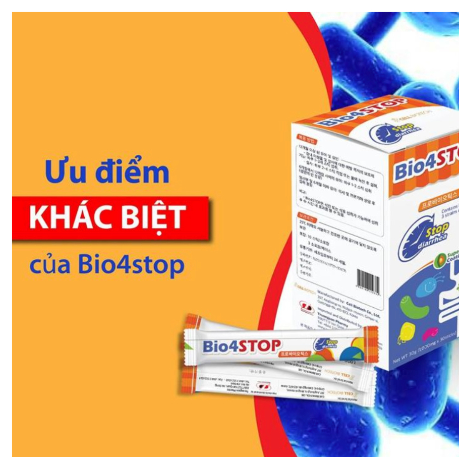 Bio4STOP - Men vi sinh giúp bé tiêu hóa tốt - giảm táo bón, tiêu chảy,phân sống