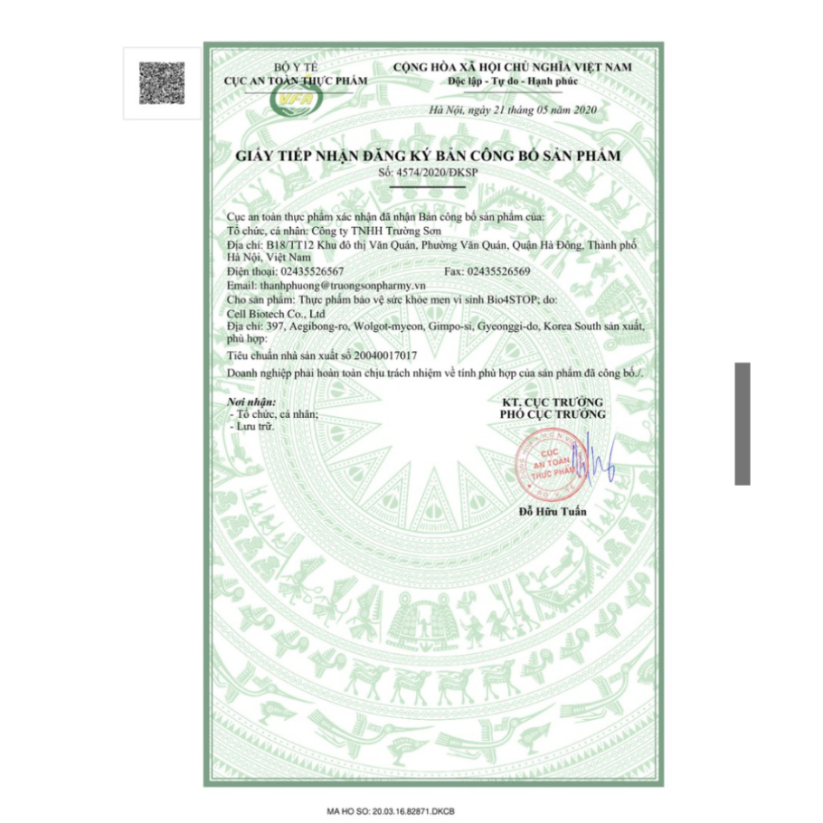 Bio4STOP - Men vi sinh giúp bé tiêu hóa tốt - giảm táo bón, tiêu chảy,phân sống