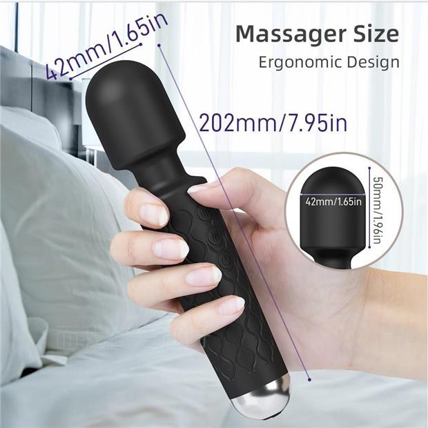 Máy massage, máy massa 20 chế độ 8 tần số rung, mát xa body vai gáy [ FREE SHIP ]