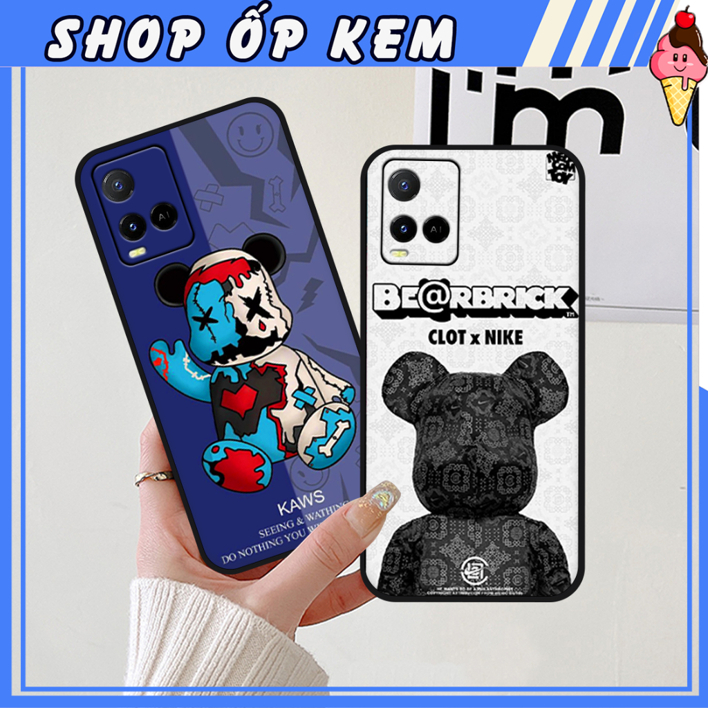 Ốp Điện Thoại Vivo Y21 - Y21s - Y33s In Gấu BE@RBRICK SIÊU DỄ THƯƠNG