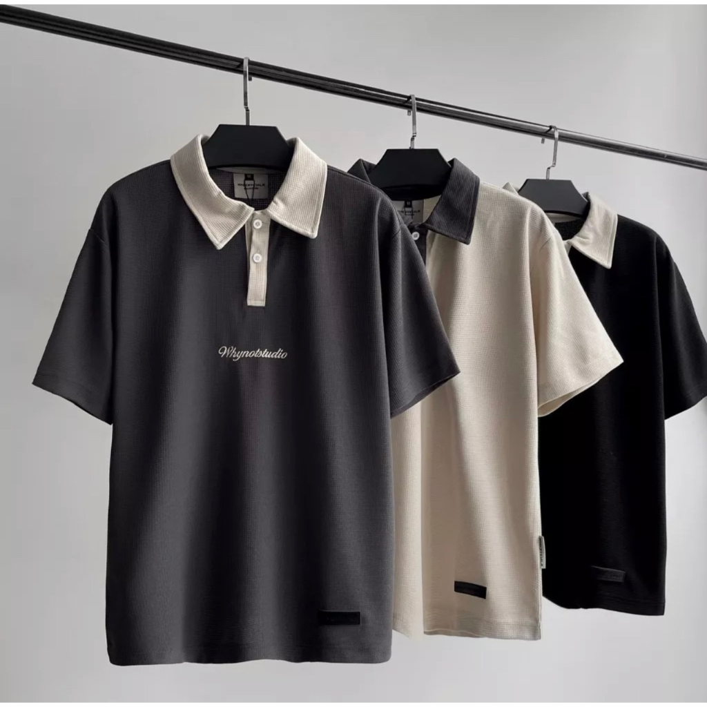 Áo Thun Cổ Bẻ WNS Kiểu Dáng Unisex Local Brand Chính Hãng