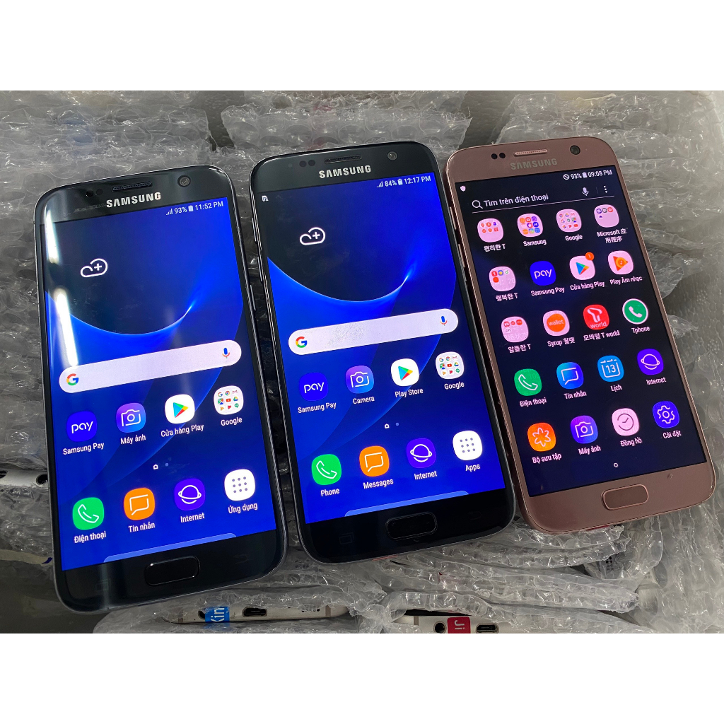 Điện thoại SAMSUNG GALAXY S7  1Sim Ram 4G rom 32G Cũ Zin, chơi Game mươt, Cày Zalo Tiktok Youtube chất