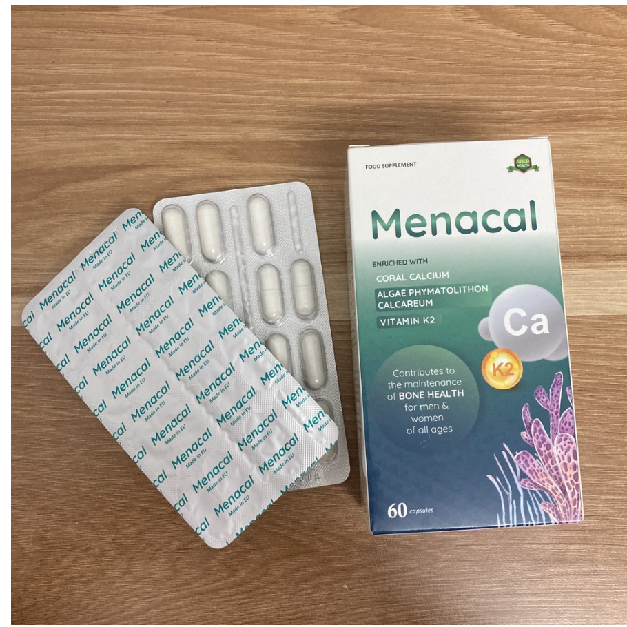 Canxi hữu cơ Aplicaps Menacal - Bổ sung canxi cho bà bầu không gây táo nóng, lắng cặn  - Herbaby