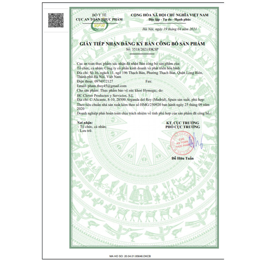 Hymega - Viên uống bổ sung DHA hàm lượng cao tinh khiết, EPA, vitamin E