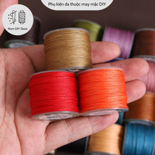 Chỉ Sáp Tròn May Tay 0.6mm Cuộn Dài 20M Dùng Làm Đồ Da Thủ Công Túi Xách Móc Khóa Bóp Ví Handmade DIY