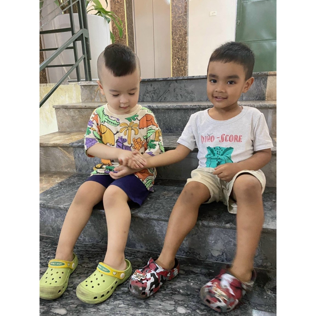 Áo phông hè chất liệu cotton cộc tay cho bé trai HM 7-18kg - Lagim House