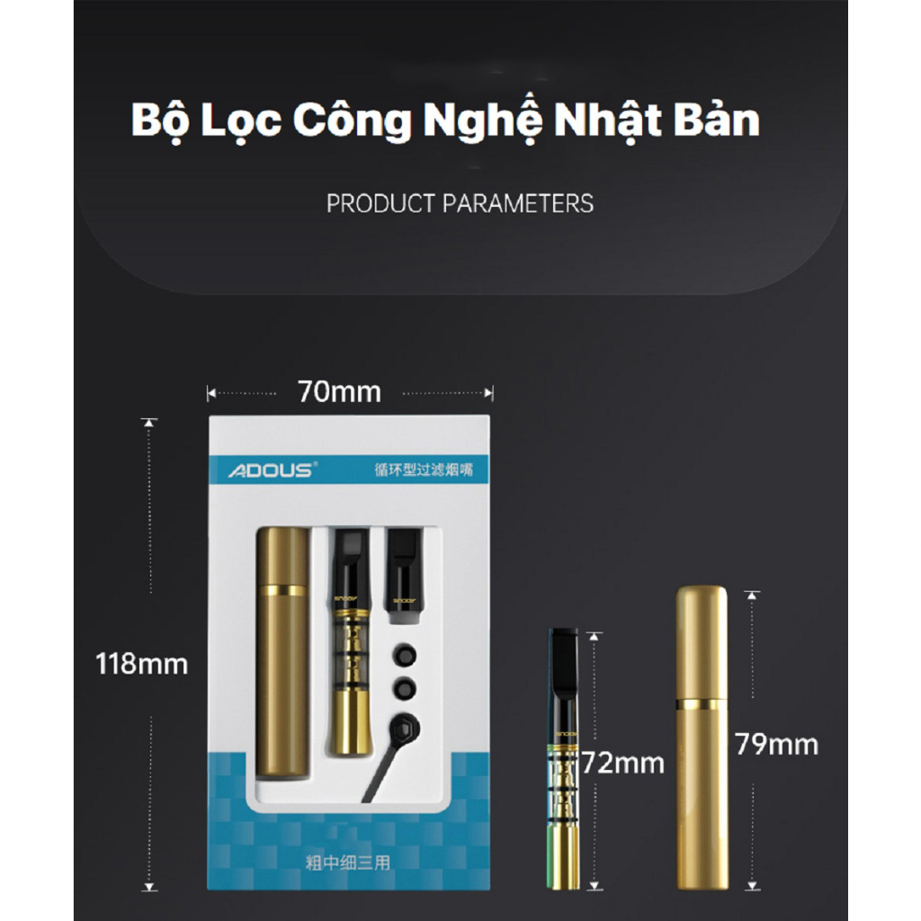 Bộ Lọc Khói Đa Năng Dùng Cho Tất Cả Size Nhỏ và Trung Bình và Thông Thường Công Nghệ Nhật Bản