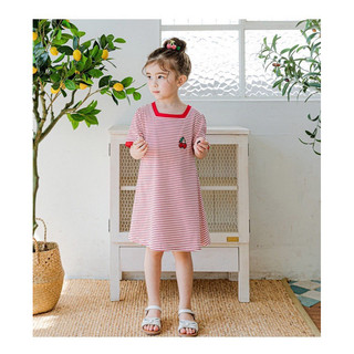 Váy thun Cherry xuất hàn cho bé gái
