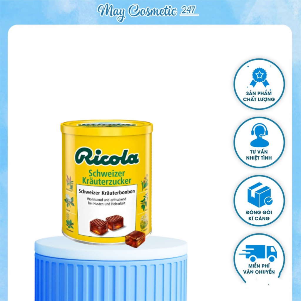Kẹo ngậm ho thảo mộc Ricola Original Herb 250gr Đức