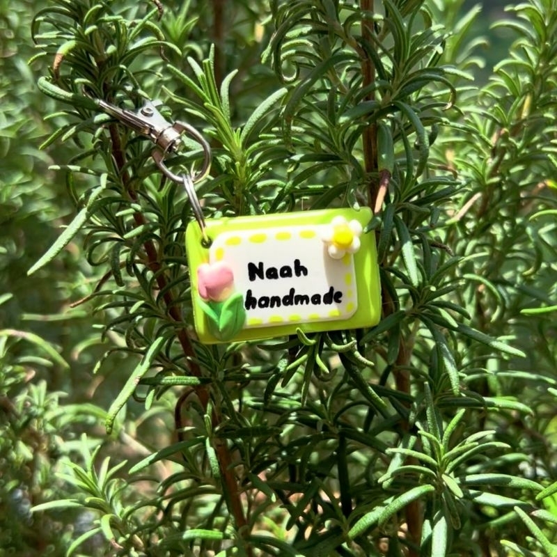 Nametag hoa Tulip bằng đất sét ghi tên theo yêu cầu 🌷Naah Handmade🌷