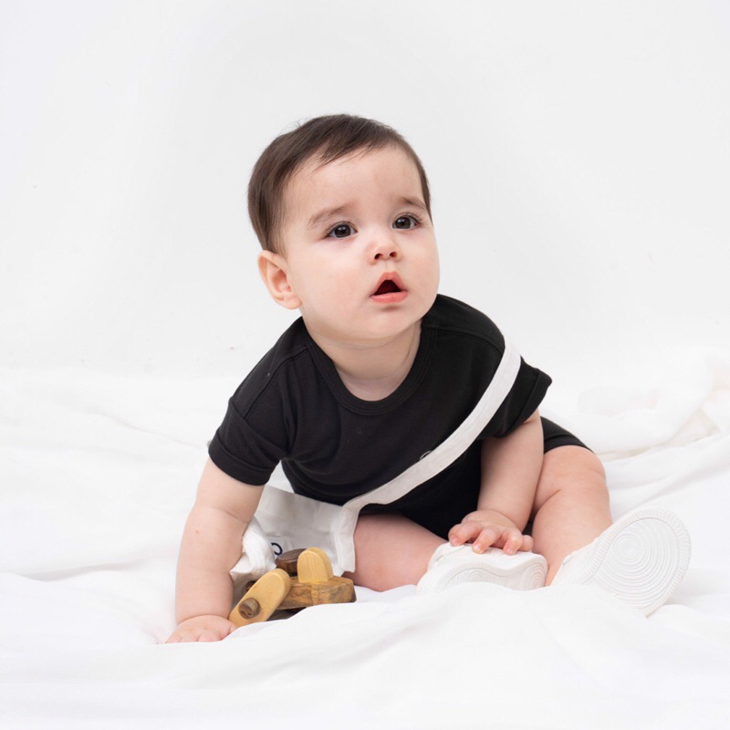 Bubaby Áo cộc tay - Black & White BBC330402