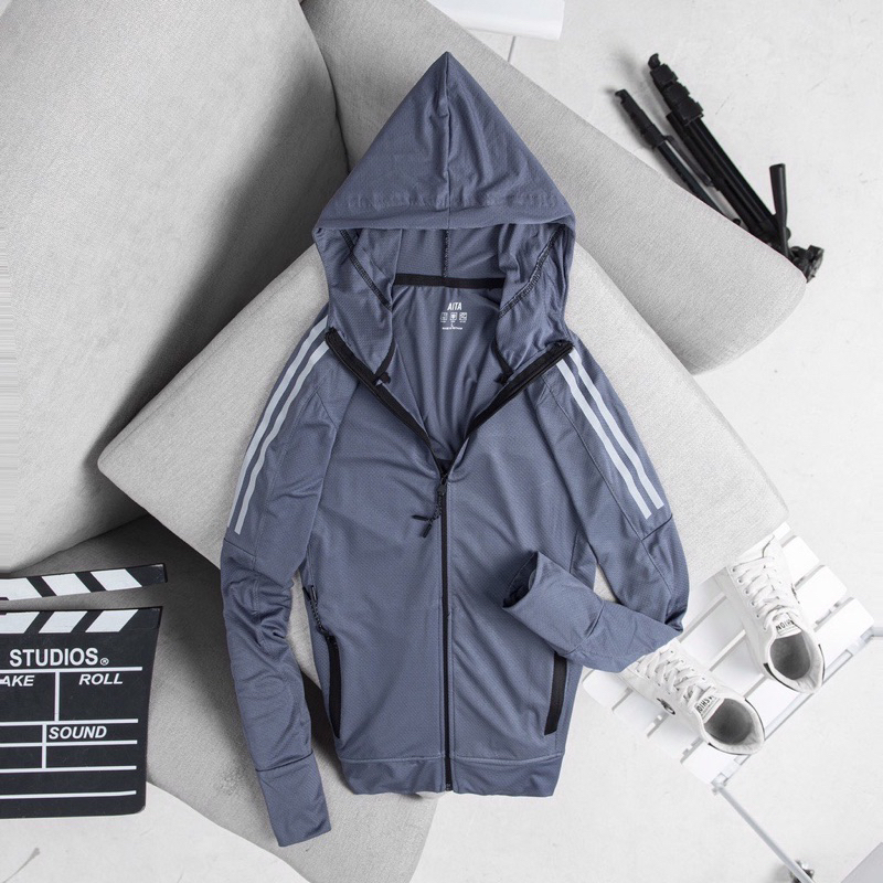 Áo khoác chống nắng nam 2 lớp chất thông hơi thời trang